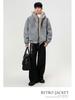 Unisex Winter Hooded Cotton Coat with Sable Collar, Thickened and Velvet-Lined for Warmth and Cold Protection