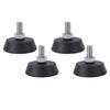 4PCS Furniture Levelers Screw in Leveling Feet with Non Slip Rubber Pad for Dining Table Chair Sofa Fitness Equipment