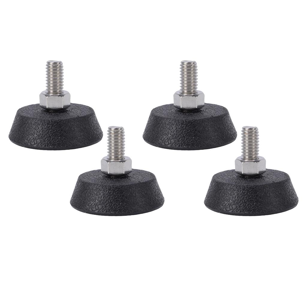 4PCS Furniture Levelers Screw in Leveling Feet with Non Slip Rubber Pad for Dining Table Chair Sofa Fitness Equipment