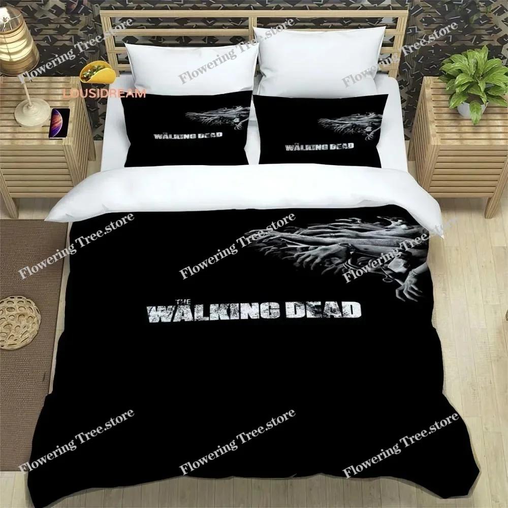 Poster The Walking Dead Sheets Quilt Covers Bedding Dormitory Sheets Bedding Set Soft Warm Bedding Set