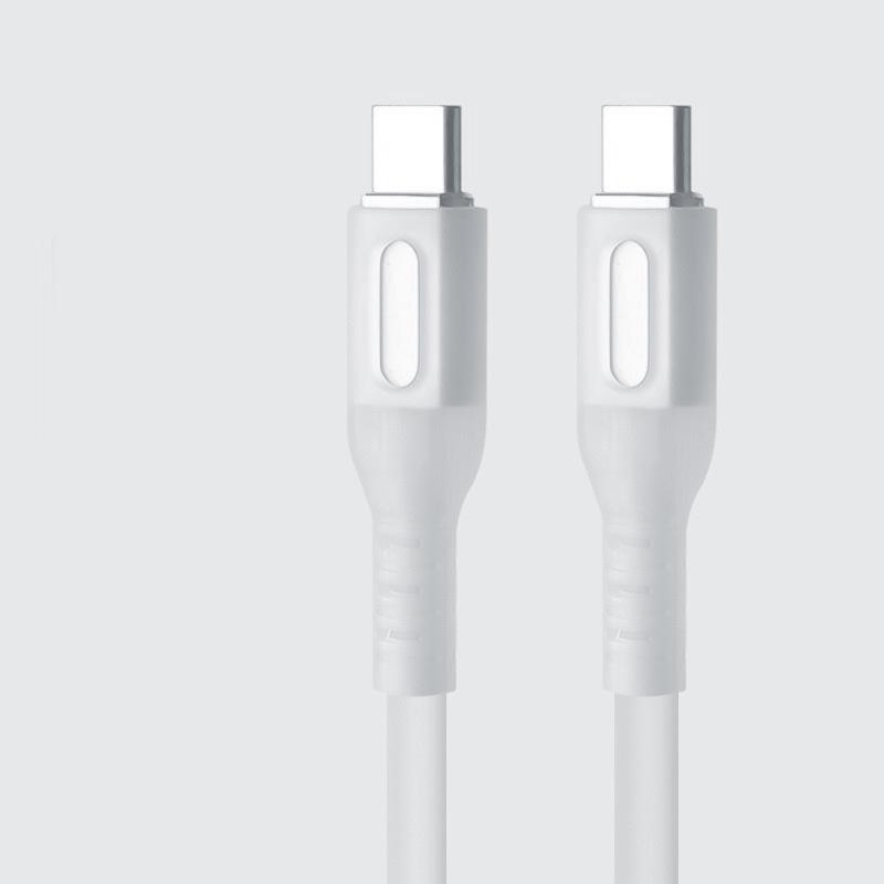 Luminous Silicone Type-C Charging Cable, 3A Fast Charging for Android & Apple Devices