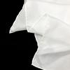 100% reine Seide Unifarben Weiß 8mm Habotai Handgerollt Damen Langer Seidenschal zum Malen und Färben