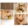Plush Ball Dog Chew Toy Boredom Stress Relief Bite Resistant Squeaky Cartoon Ball Toy with Cotton Rope Pet Teething Cleaning Toy