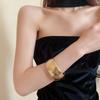 Euro-American Metal Open Armlet Bangle: Trendy Dual-Use Bracelet with Influencer Style