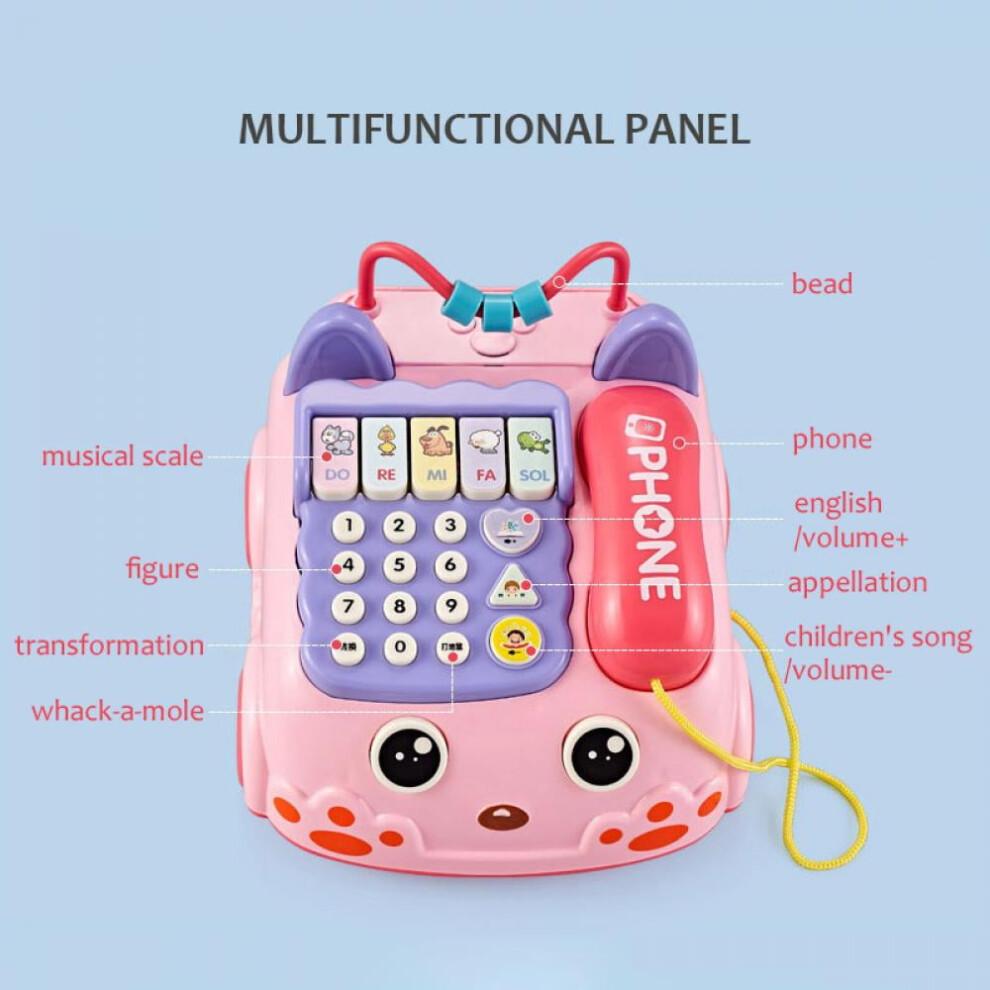 Baby-Telefonspielzeug, Musiklicht-Klavierspielzeug, Kompatibel mit Kinderhandy für Rollenspiele & Lernen