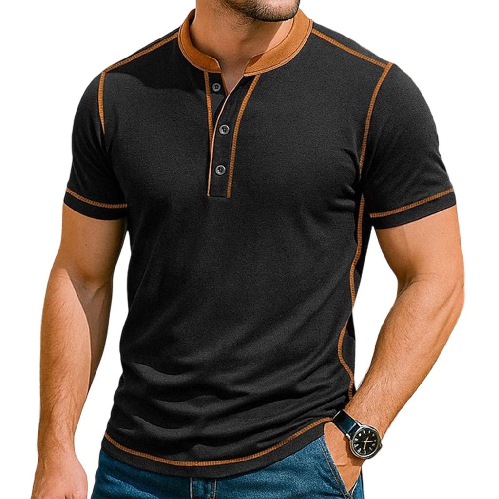 Men'S Knitted Shirt Street Casual And Fashionable Long Sleeved Top