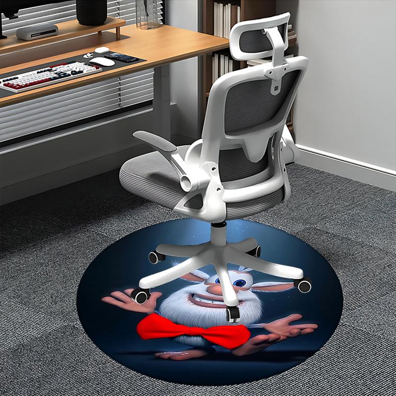 

Charming Cartoon Character Chair Mat - Round Carpet for Home Decor 80cm