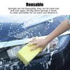 Car Wash Sponge, High-Absorption Tire and Wheel Cleaning Pad, Extra-Thick Easy-Grip Foam Scrubber, Multi-Purpose