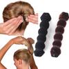 Black/Brown Magic Hair Bun Maker Donut Bagel For Hair Tools Hairpin Hair Accessories For Women Styling Braids Diy Hairstyling