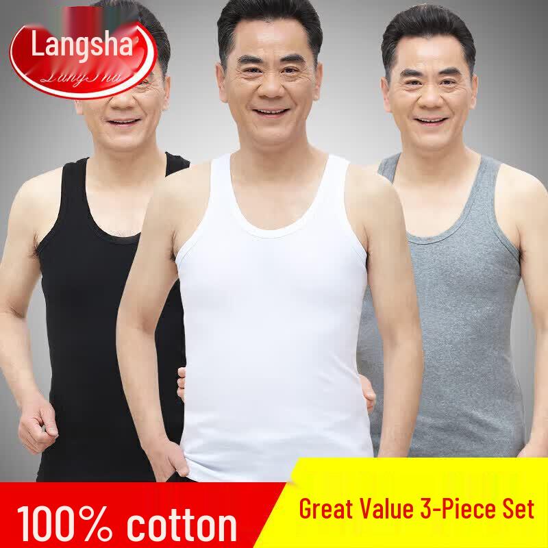 Men s 100% Cotton Tank Top Undershirt XL