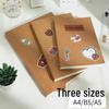 Heeton A5 Lined Kraft Paper Notebook with Stickers