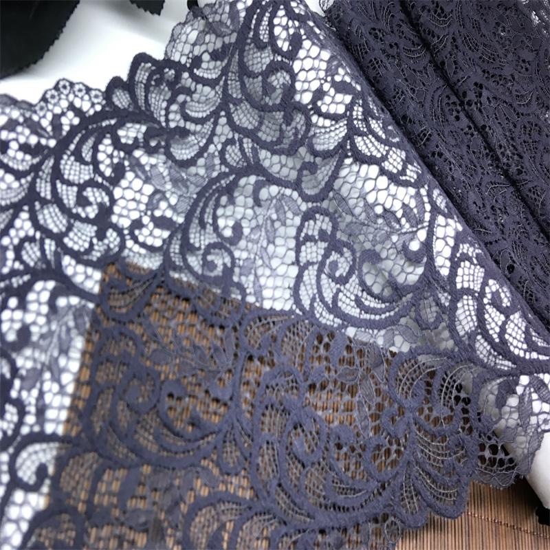21.5cm Wide Elastic Lace, Hollow Stretch Spandex Lace Fabric for Lingerie, Bra, Underwear, Garment, Sewing & Crafting