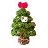 Hello Kitty Christmas Tree Handmade Knitted Ornament With Butterfly Bow For Holiday Decor
