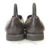 LANCEL Leather Oxford Shoes [24.0 / Brown / Woven Saddle Design] Business Dress(USED)