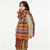 New mohair scarf autumn and winter Korean high-end versatile Maillard imitation cashmere warm