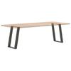 Vidxl Nogi Do Stołu Jadalnianego, 2 Szt., Antracyt, 50X(72-73)Cm, Stal