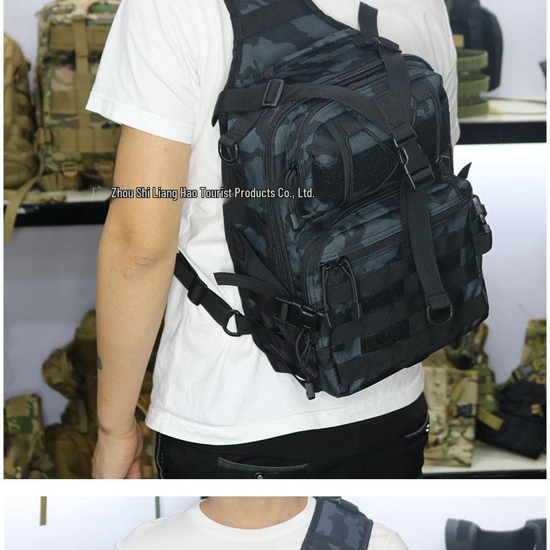 Chenhao Tactical Single Shoulder Backpack: Camouflage Sling Bag for Outdoor and Travel