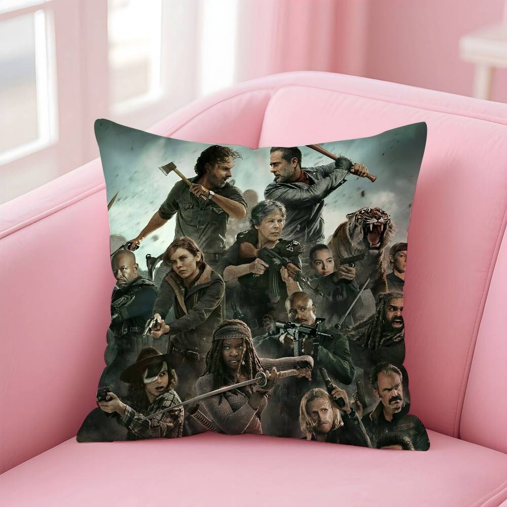 

The W-walking dead Pillow Case pattern printing pillowcase living room sofa cushion cover bedroom room decor 16x16Inch