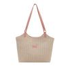 Casual texture simple 2025 new woven fashion trend summer design large capacity women's shoulder tote bag