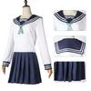 Anime Amanai Riko Cosplay Sailor JK Suit Dress Outfit Uniform Sets Halloween Women Girls Costume