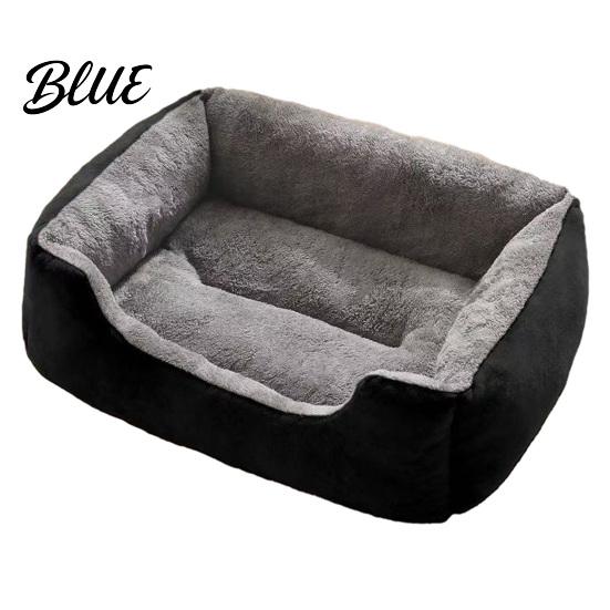 Resilient Cat Bed for Neck Support Rectangular Plush Bed, Cozy Pet Lounge Anti-slip Bottom, Cuddler Small Pets Washable Couch Indoor Cats Dogs Puppies