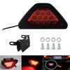 2PCS Car Ail Motorcycle Tail Pilot Signal Lamps Accessories 12V LED Rear Fog Light Triangle Red Led Brake Strobe Warning Lamp