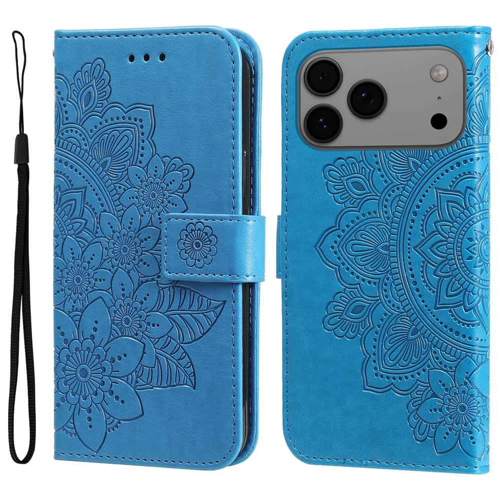 Magnetic Leather Wallet Flip Case for iPhone 17 Air 16e 16 15 14 13 12 Mini 11 8 7 6 SE2 Plus Pro X XS XR Max Phone Cover Flower