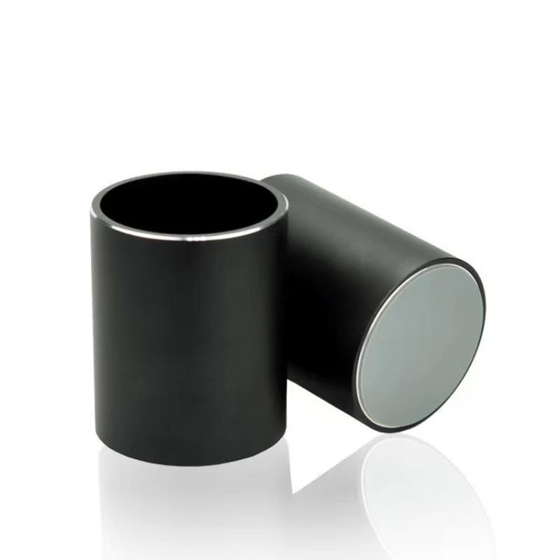 Modern Aluminum Alloy Round Pen Holder Desktop Storage Business Metal Cosmetic Pencil Holder Office Desk Organiser