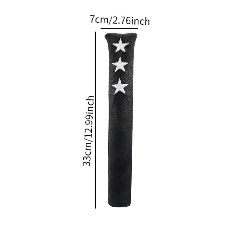 Golf Alignment Stick Cover Aiming Exercise PU Leather Golf Training Sticks Sleeve Equipment Supplies Golf Indicator Rod Holder