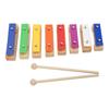 Holz Klopfklavier 8 Töne Mehrfarbiges Tasten Xylophon Block Pädagogisches Musikspielzeug