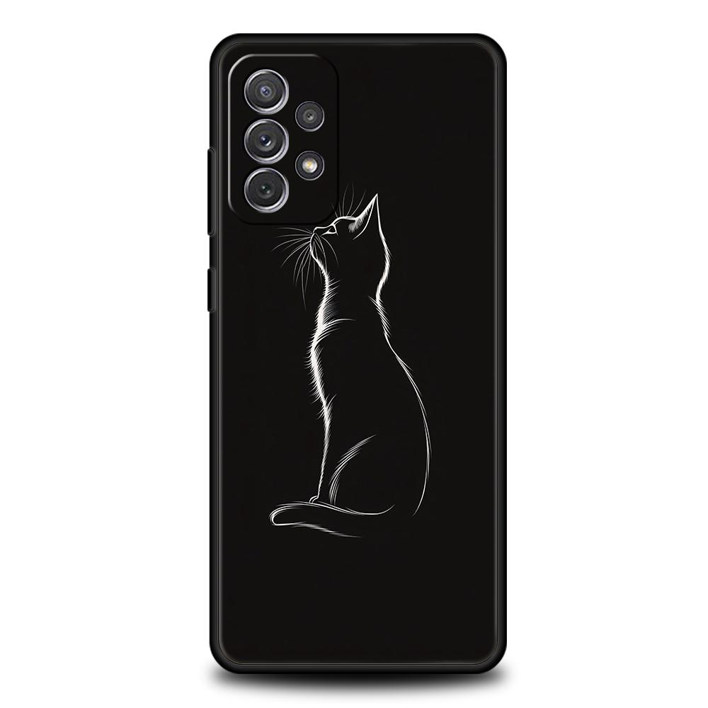 Proud Cat Phone Case for Samsung Galaxy A13 A15 A22 A23 A25 A31 A32 A33 A35 A41 A51 A52 A53 A55 Soft TPU 5G Shell Fundas Capas