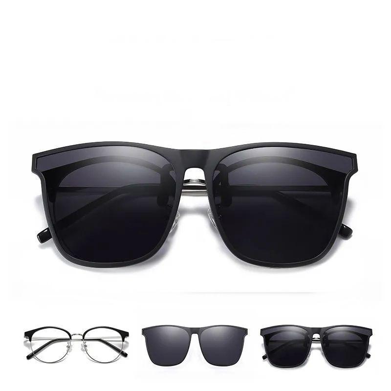 New Foldable Myopia Clip Sunglasses Trendy Men's UV Sunshade Mirrors Driving Clip Mirrors