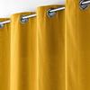 Rideau a oeillets 140 x 240 cm coton uni panama Miel