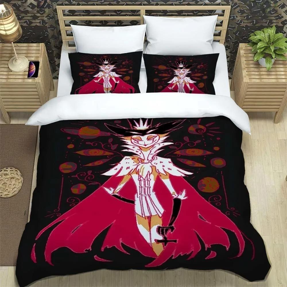 Anime Bettbezug Kissenbezug Bettwäsche Set H-Helluva Boss Erwachsener Junge Mädchen Schlafzimmer Dekoration Kinder Einzel Doppel Große Größe