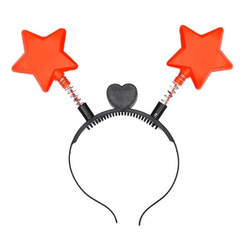 Bouncing Star Shape Headband Carnival Performances Hair Hoop for Adult Unisex