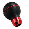 Abfer Car Shifter Knob PU Gear Stick Shift Handle Head Fits Most AT MT Vehicles Track and 5-Speed (Black Red)