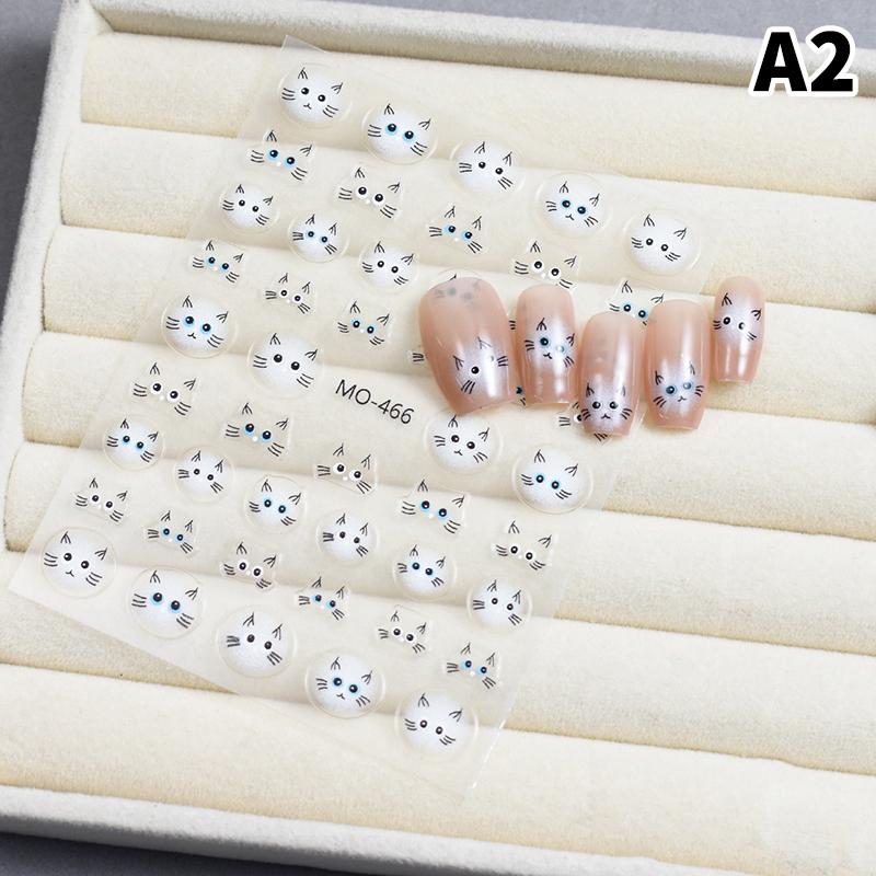 1 Sheet Cute Pet Nail Art Sticker Cartoon Animals Little Cat Design Nail Decoration Decals