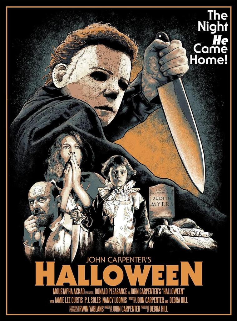 Vintage Halloween Hororový Film Kovový Plechový Značka Domácí Plakát Bar Pub Dekor hliník