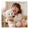 Rose Teddy Bear Plush Toy, Cute 25cm Small Size Animal Stuffed Animal, Funny Gift for Mother's Day, Valentine's Day, Celebrations (Gray)