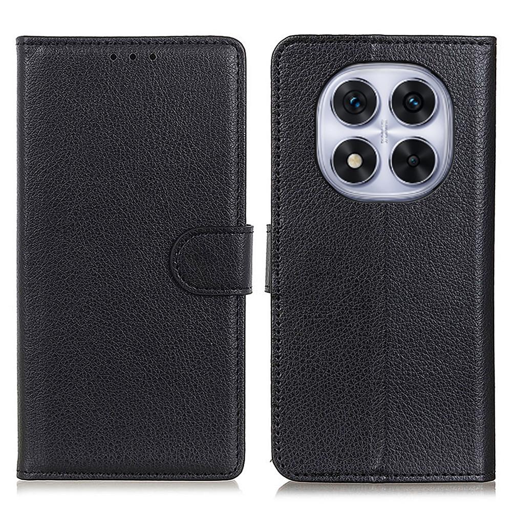 For Xiaomi Redmi Note 14 Pro 4G Wallet Case PU Leather Phone Cover Litchi Texture