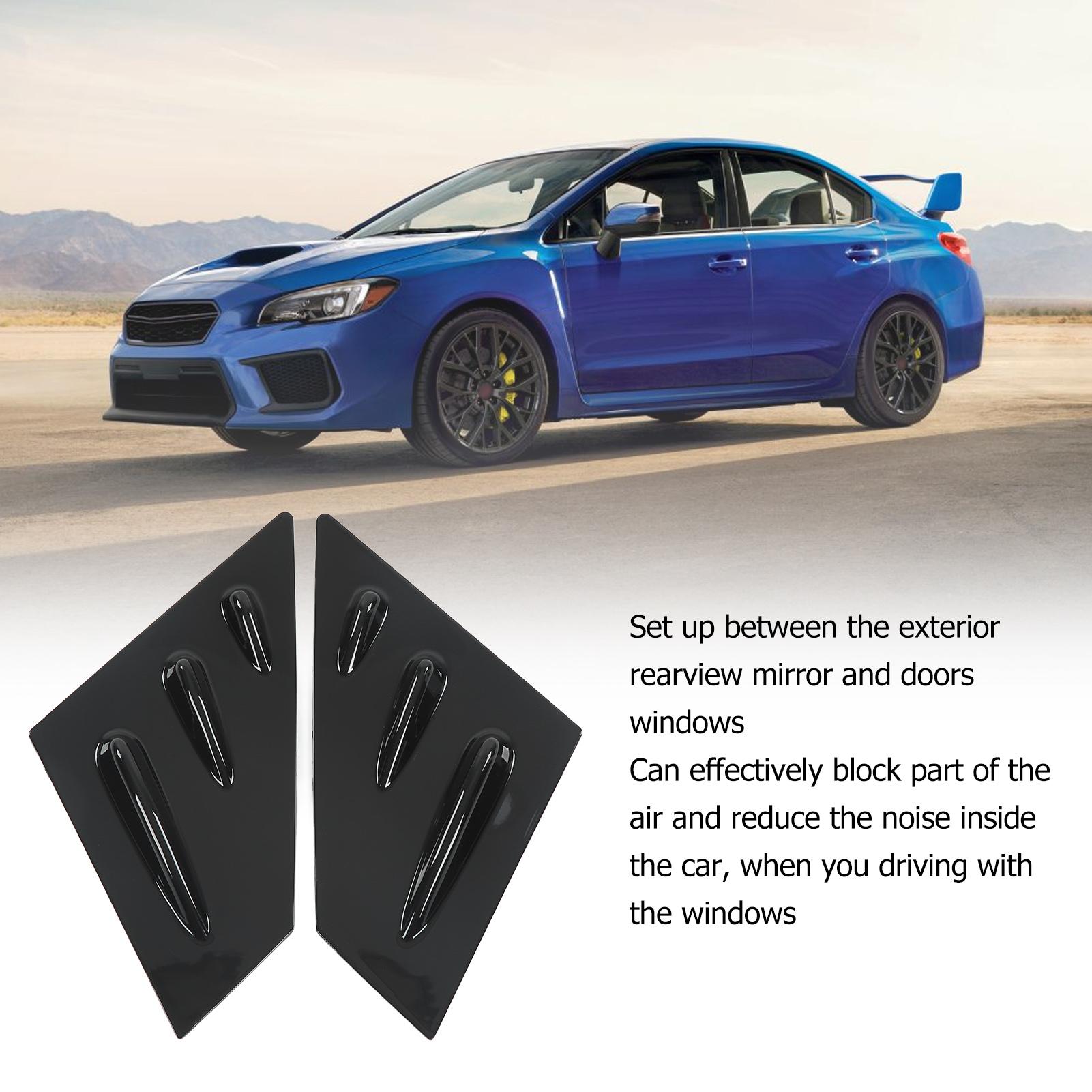 2pcs Rearview Mirror Side Spoiler Window Scoop Louvers Cover Replacement for       2015‑2021