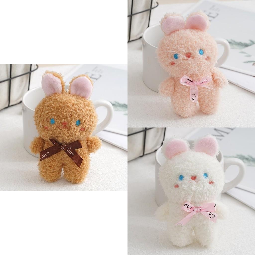 Charming Soft Plush Rabbit Keychain With Bow For Girls Ideal For Bags And Presents