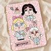 Pink leopard print crying baby iPad tablet A16 protective case 10/9/8 generation pro 11inch air6/7 protective cover cute