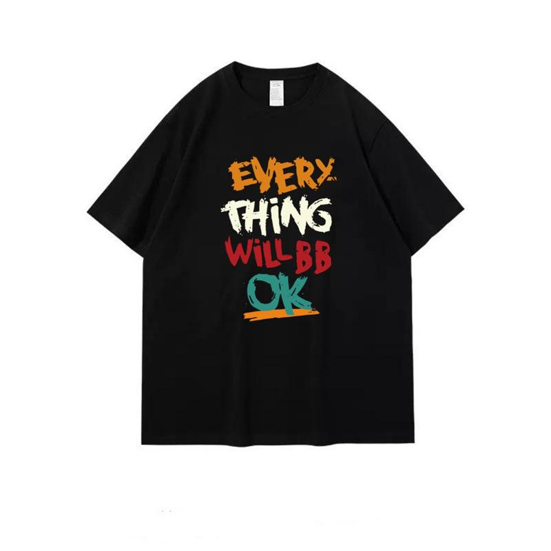 Short Sleeve T-Shirt Women s Xinjiang Cotton Black Printed Cotton Short Sleeve Women s Guochao Women s Short Sleeve T-Shirt Casual Top 100% cotton s