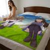 Anime Whispered Words Throw High-Density Short Plush Blanket For Sofa Nap Air-Conditioned Room Soft Skin-Friendly
