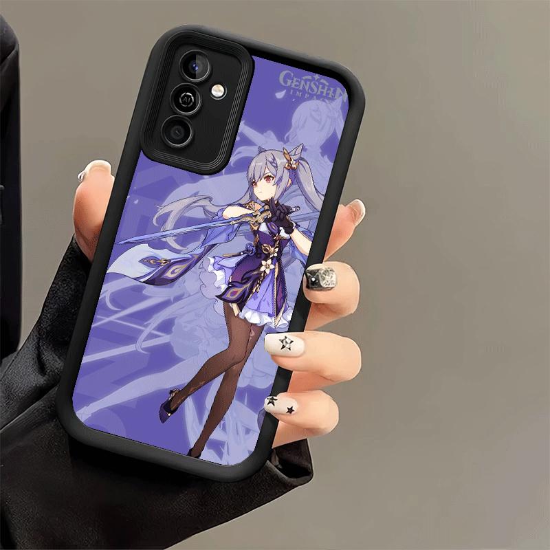 Phone Case for Samsung Galaxy S26 S25 Ultra S24 FE Genshin Impact Keqing Shell S23 Plus S22 + S21 S20 5G Soft Silicone Funda