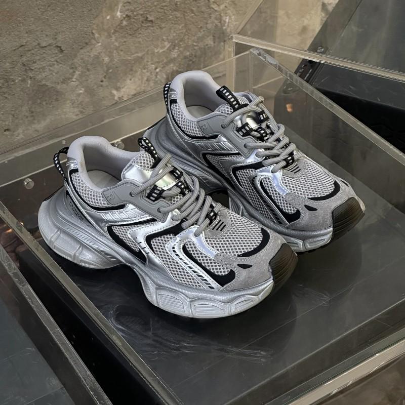 Spring Paris Daddy Shoes Women's 2025 New Thick-soled Mesh Breathable Increase Casual Silver Sneakers Tide