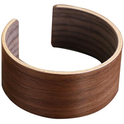 Přenosný držák na kávový šálek z ořechového dřeva, všestranný kryt, ochrana, venkovní tepelně izolační návlek na láhev, hnědá, kancelářská potřeba