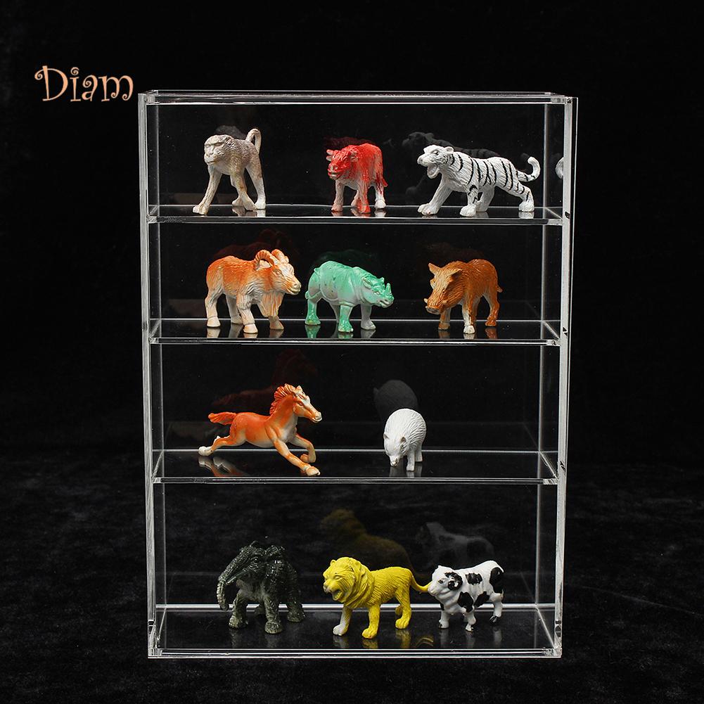 Acrylic Door Sliding Fourlayers Sbs Display Box Show Case For Mini Perfume Bottle