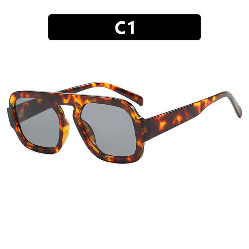 Retro Square Sunglasses Women Fashion Gradient Shades Men Punk Sunglasses Trending Outdoor Casual Sun Glasses Uv400